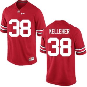 NCAA Ohio State Buckeyes Men's #38 Logan Kelleher Red Nike Football College Jersey AGY8345SB